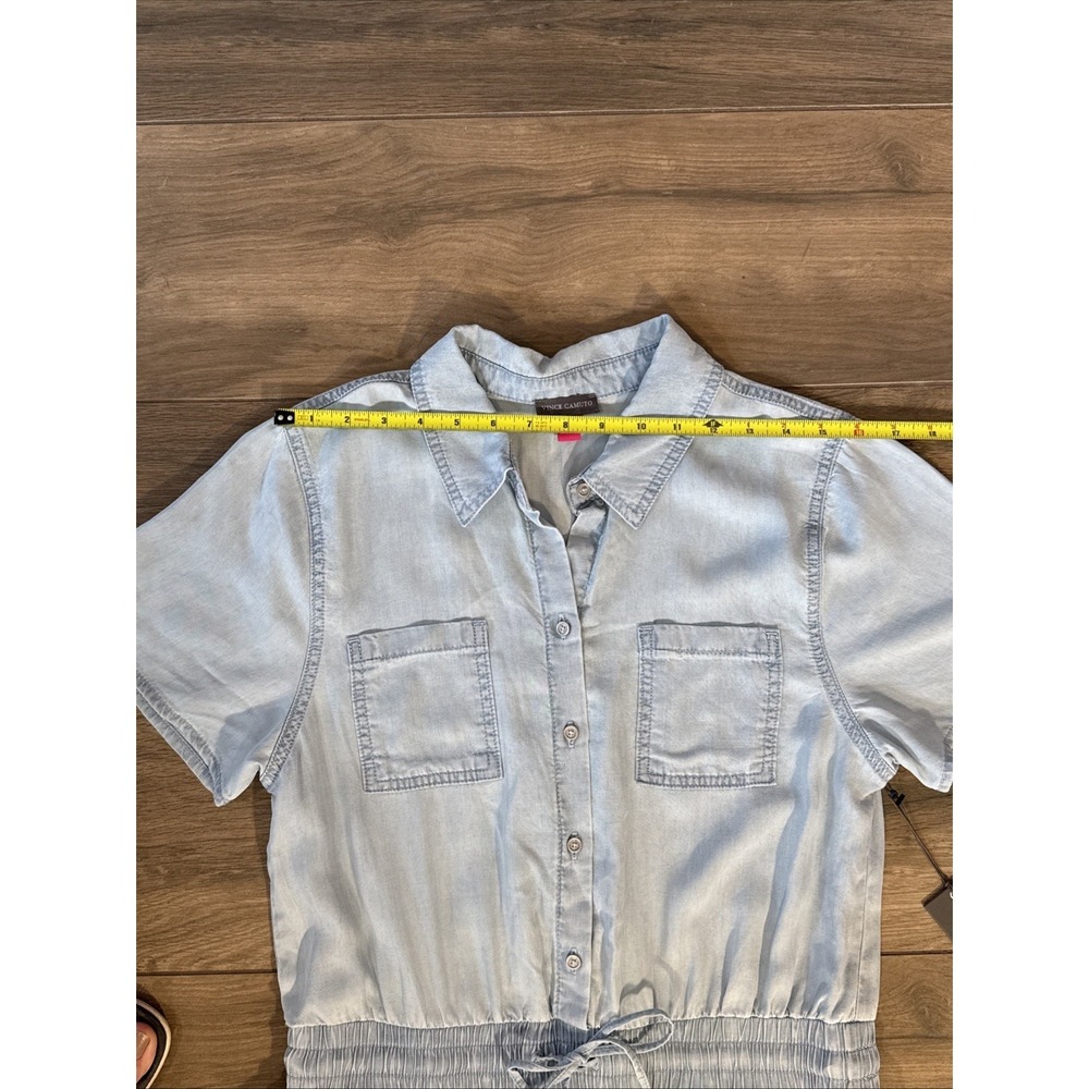 New with Tags Vince Camuto Blue Lightweight‎ Lyocell Romper Women's Size Medium - Picture 7 of 13